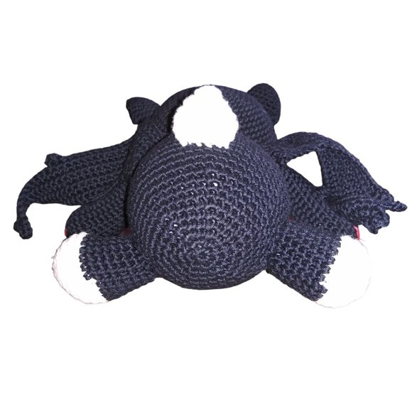 Jack Skellington Amigurumi Crochet Halloween Bat Voodoo Pin Cushion 6 Inch Plush - Picture 5 of 8